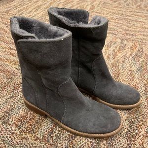 Women’s Clark’s Suede ankle boots with fur